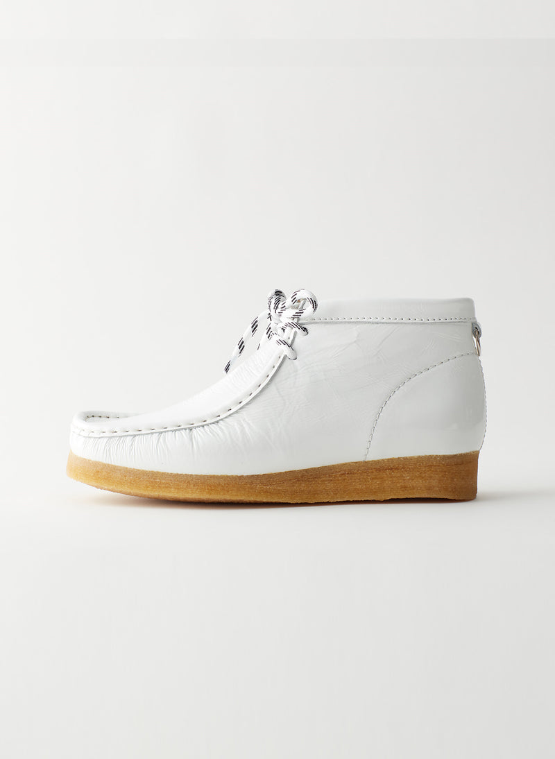 clarks wallabee white leather