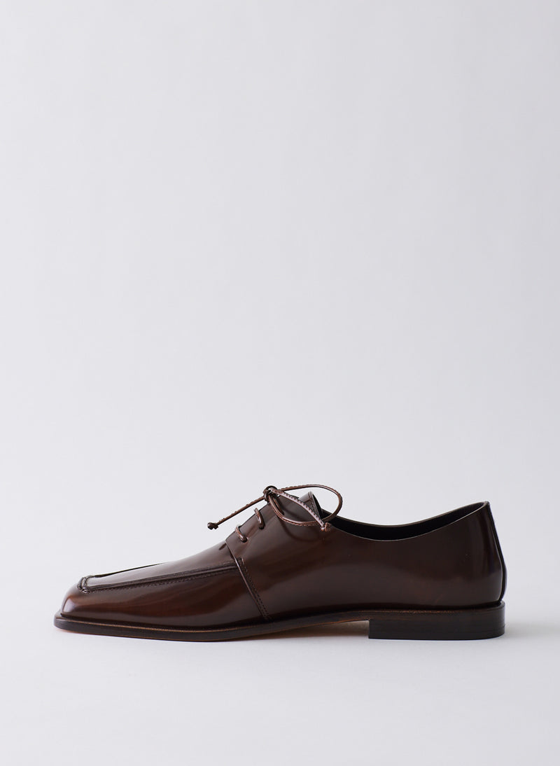 티비 Tibi Brody Square Toe Loafer,Espresso