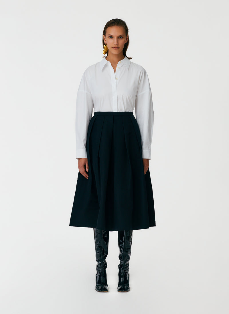 Silk Faille Full Skirt – Tibi Official