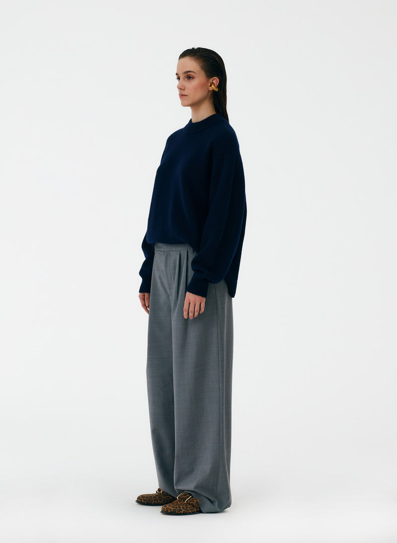 Tropical Wool Stella Pant with Removable Ankle Bands – Tibi Official