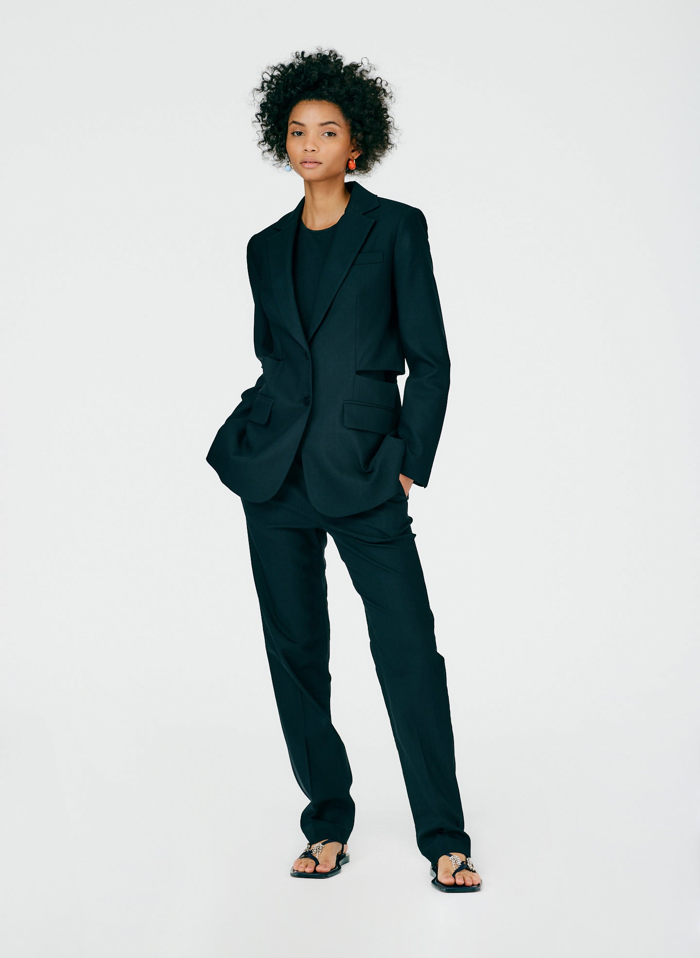 Fluid Suiting Cutout Blazer – Tibi Official