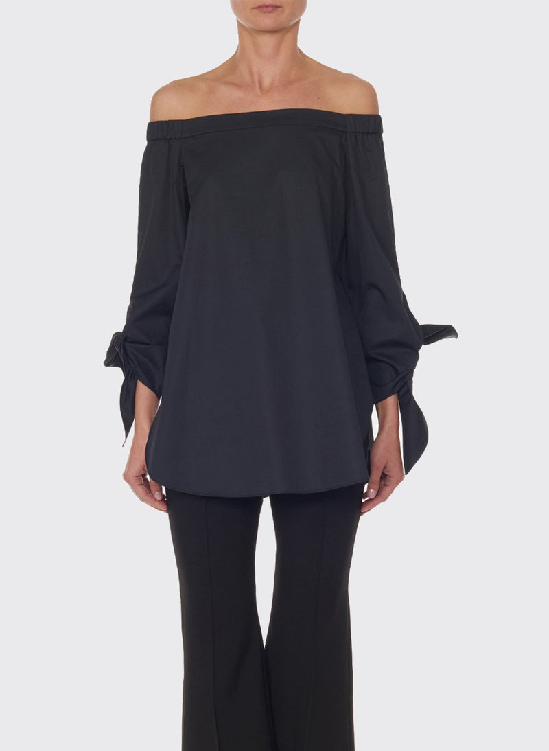 tibi off the shoulder dress