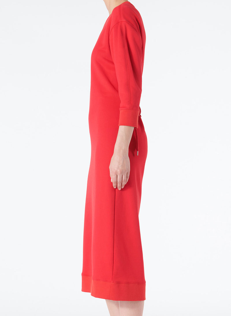 tibi open back sweatshirt dress