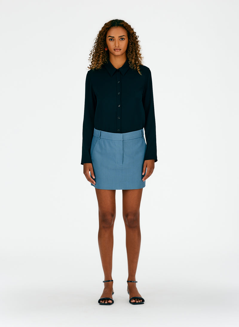 티비 스커트 Tibi Fluid Suiting Mini Trouser Skirt