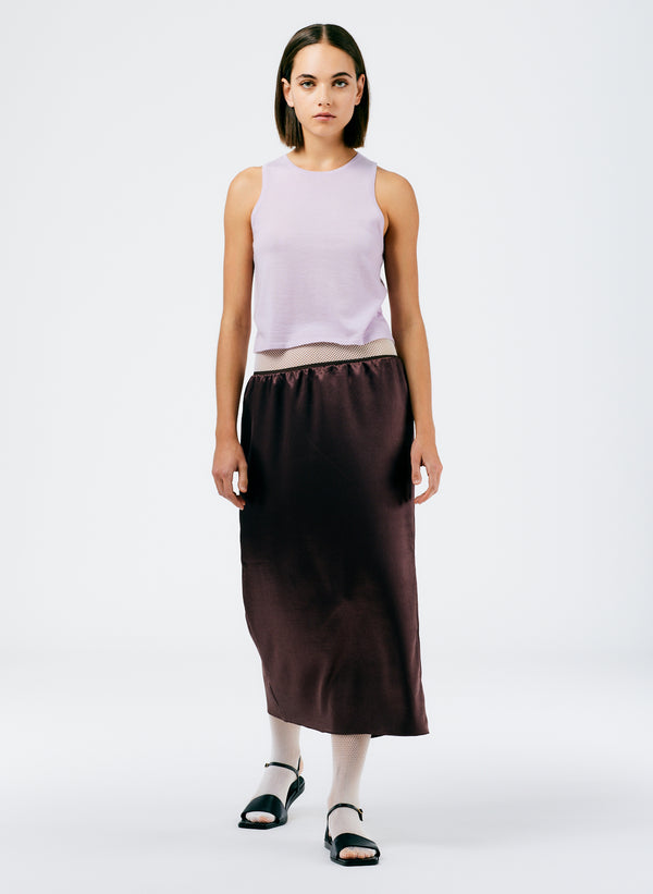 structured knit pencil skirt - geko green