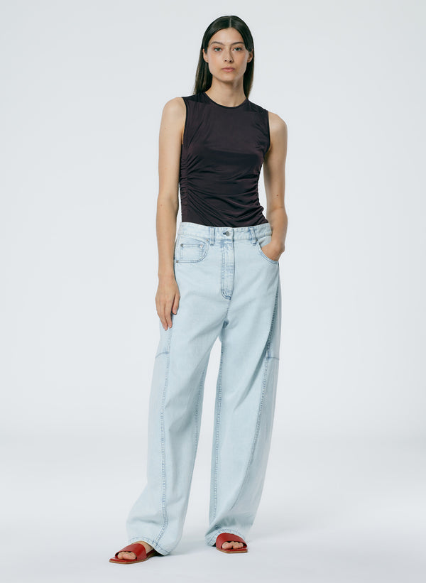 Bleached Denim Sid Jean - Petite – Tibi Official