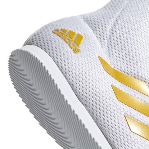 white and gold boxing boots