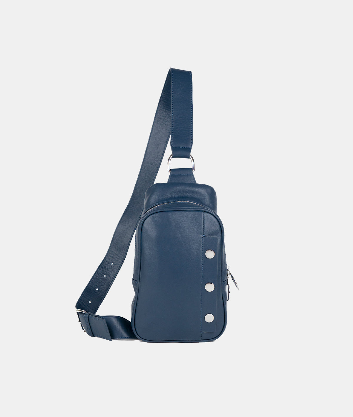 blue sling bag