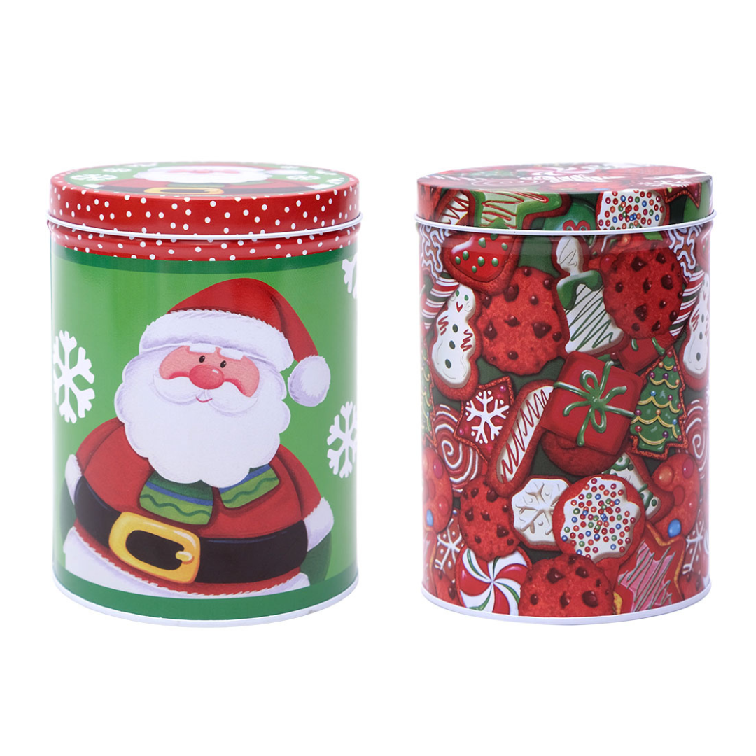 Save on The Tin Box Company Holiday Cookie Tin Joy to the World Order  Online Delivery