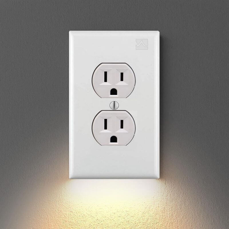 led outlet plate