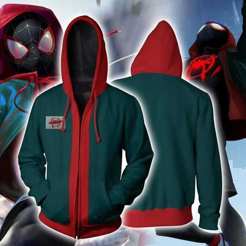 frase Hecho para recordar Cita Sudadera con capucha para disfraz de Spider-Man Miles Morales | Tienda para  jugadores