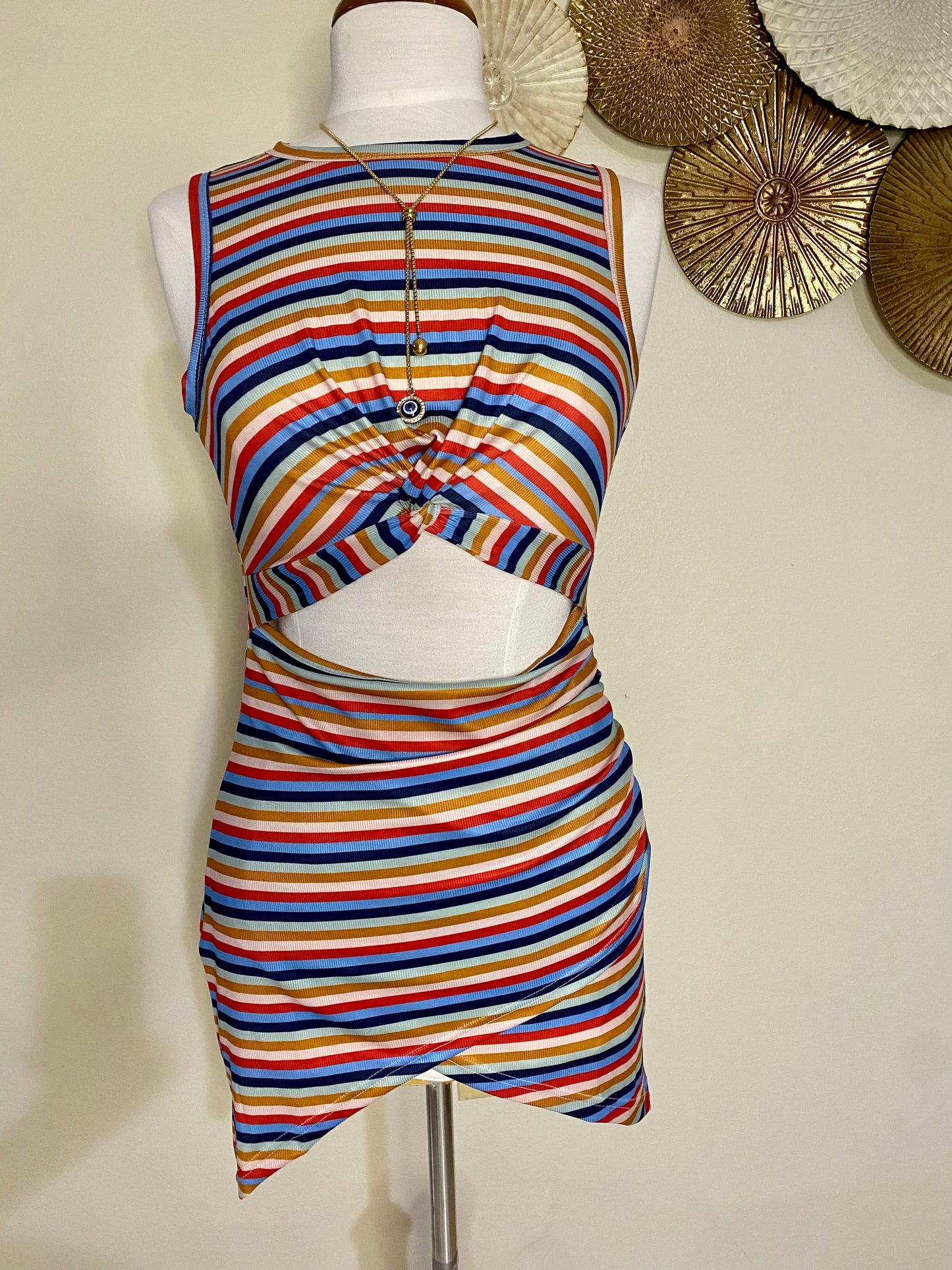 Stripes mini dress