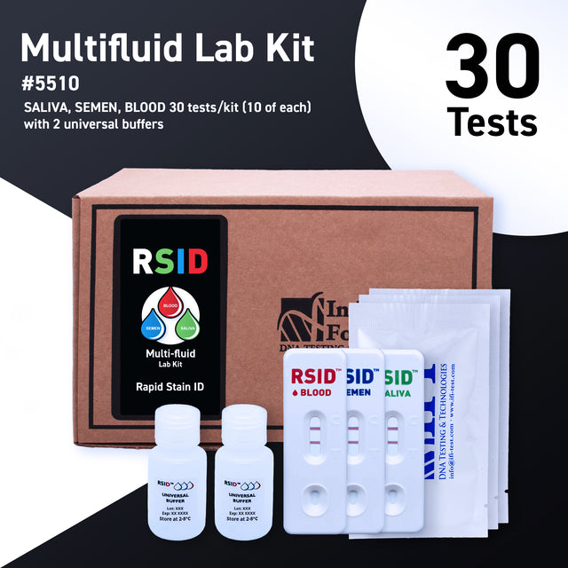 Product Image of 5510 | RSID Multi Fluid Lab Kit w/SALIVA, SEMEN, BLOOD 30 tests/kit #1