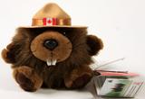 Canada Beaver Stuffed Animal with Red Green Plaid Sweater & Hat 10” Pl