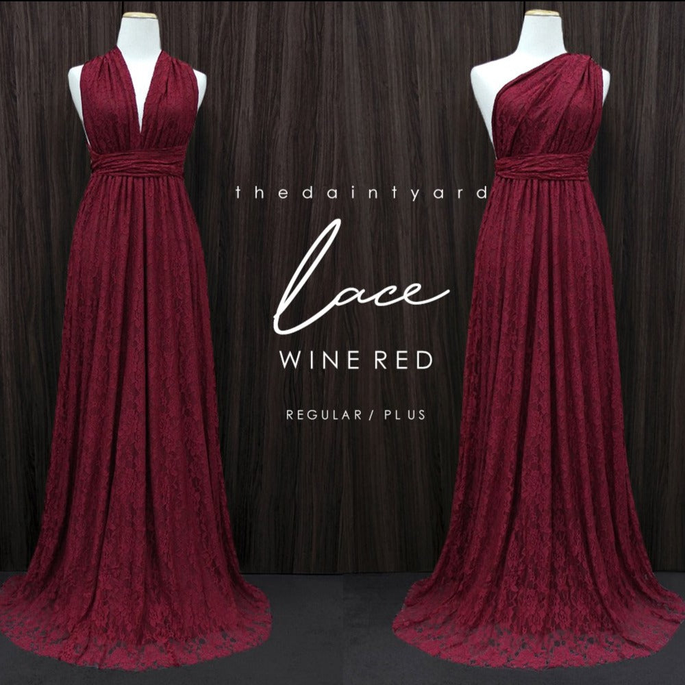 red maxi bridesmaid dresses