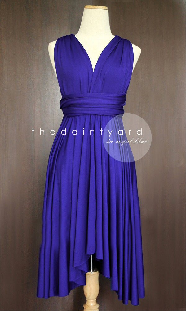 TDY Royal Blue Short Infinity Bridesmaid Dress – Thedaintyard