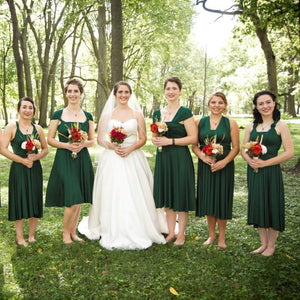 forest green dress bridesmaid