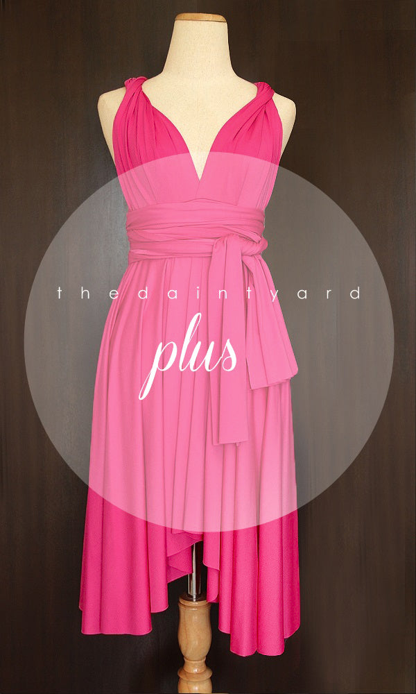 fuchsia pink infinity dress