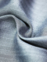 herringbone cloud blue fabric for shirt tailoring