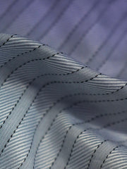 Blue stripe fabric for tailored shirt