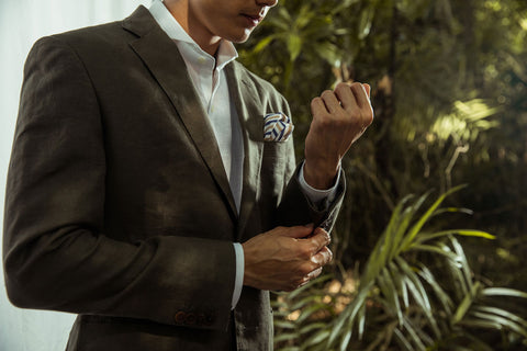 CYC Tailor Singapore Olive Linen Suit