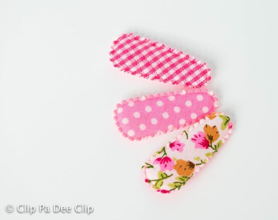 hair clips pink