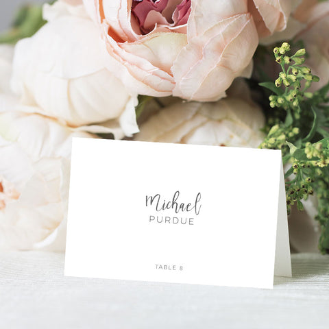 Simple Modern Place Card