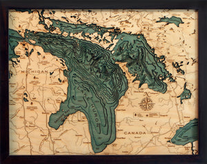 Lake St Clair Depth Chart Map