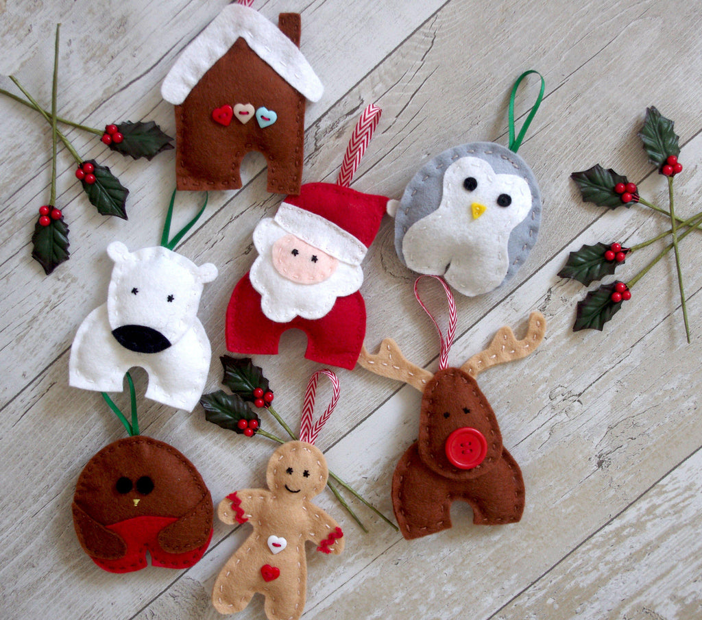 Download Felt Christmas Garland Downloadable Svg Pattern Tutorial Felttails SVG Cut Files