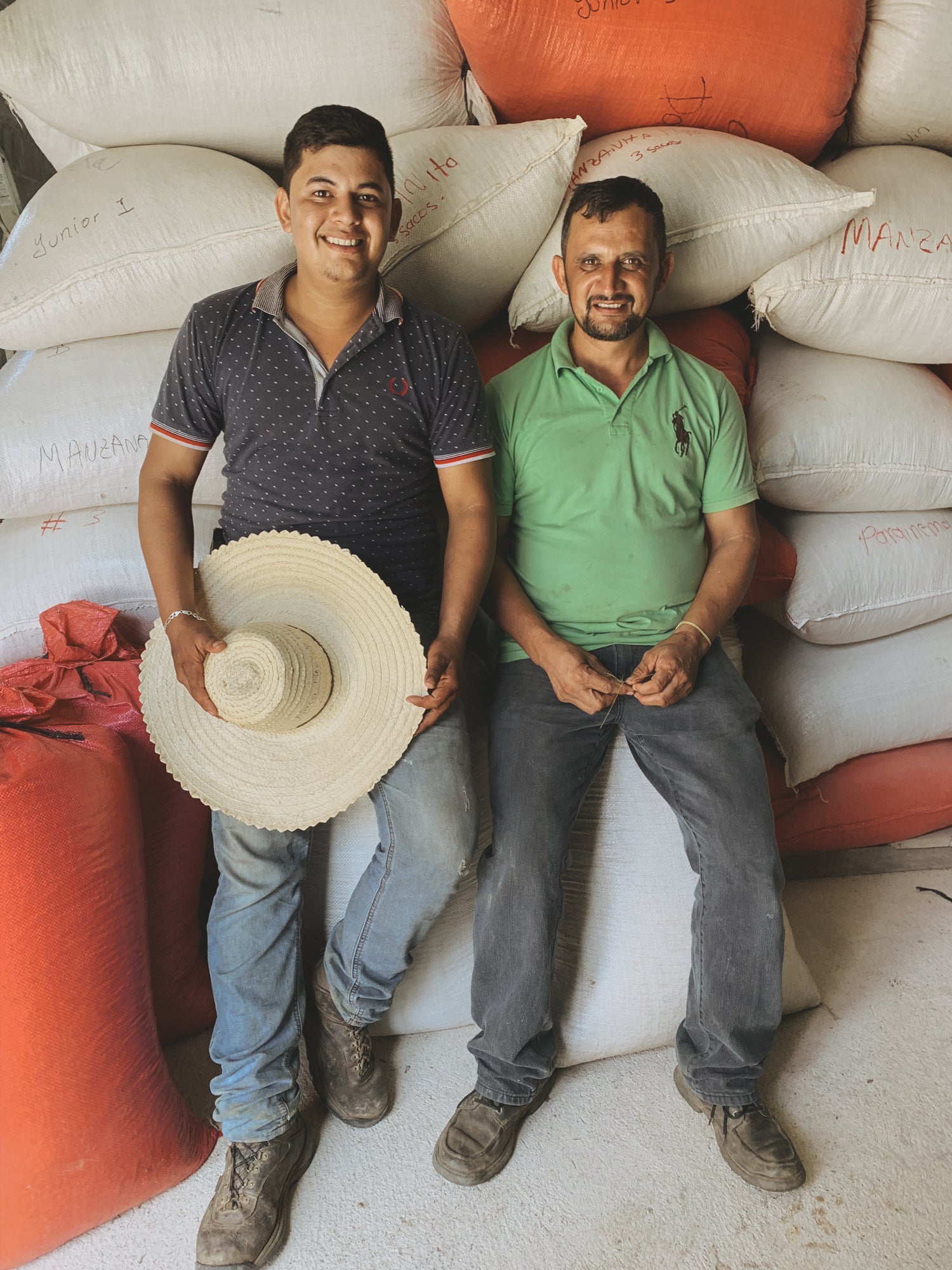 Edgardo Tinoco and one of his sons