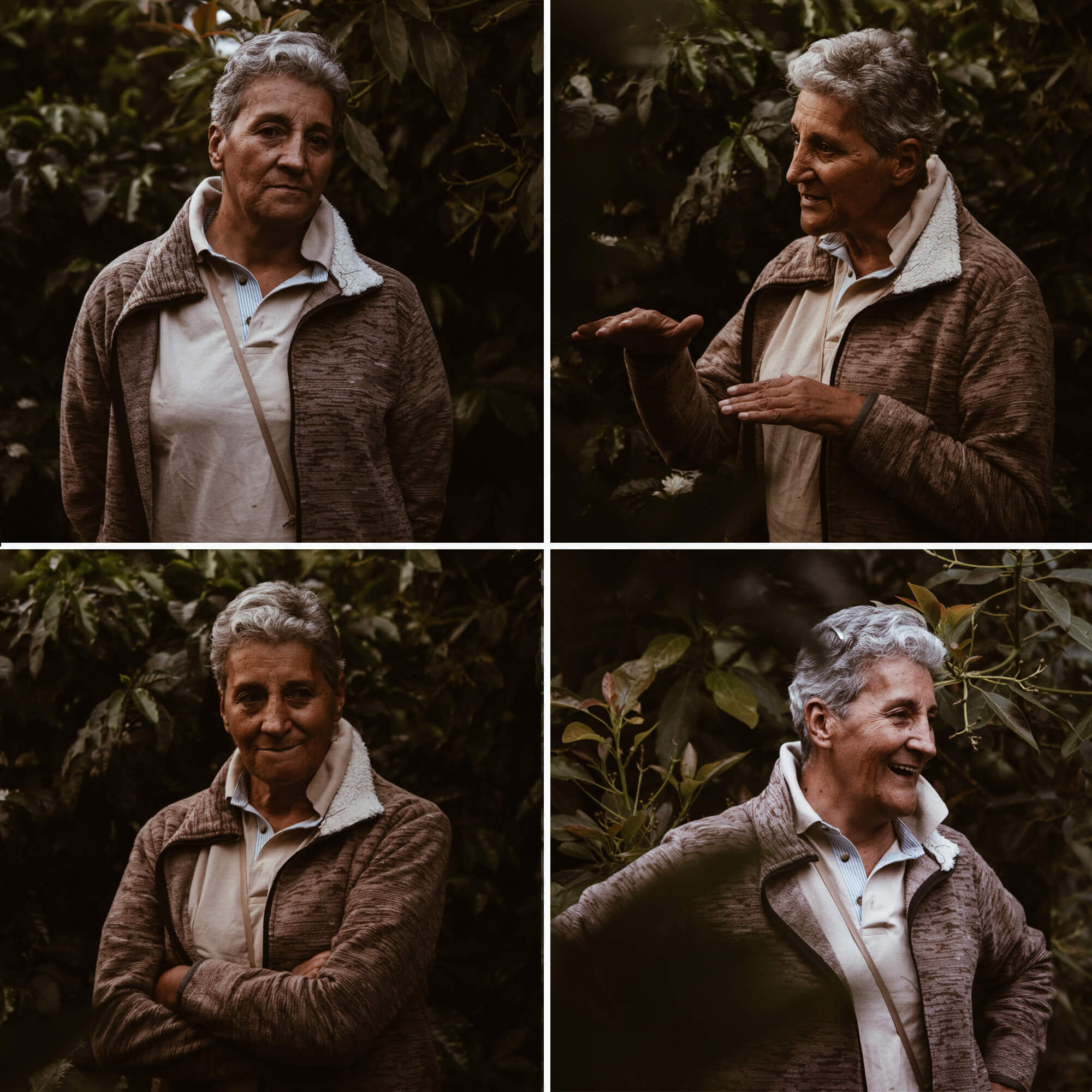 Woman coffee farmer in Colombia.