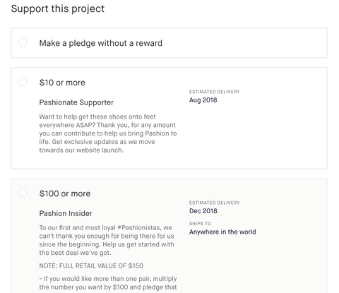 support this project screen shot