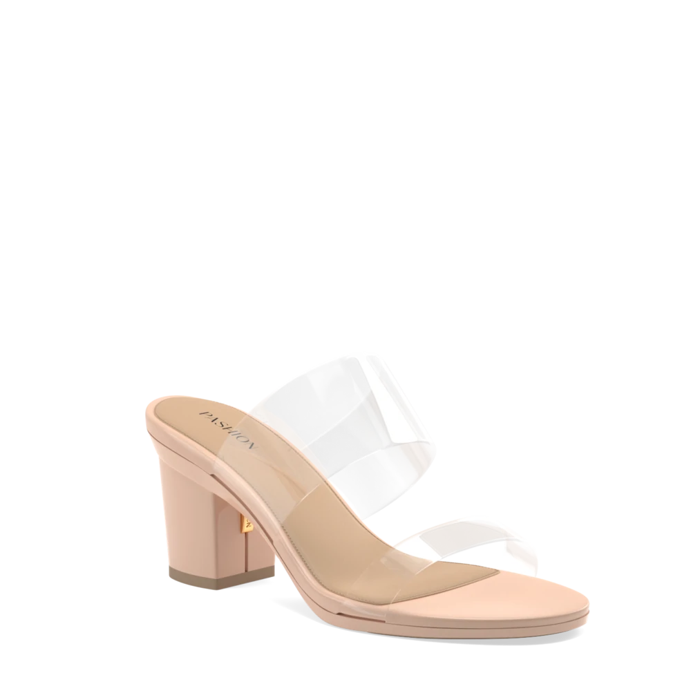 Zara - Vinyl Mules - Transparent - Women