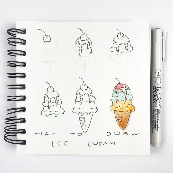 How to Draw Ice Cream