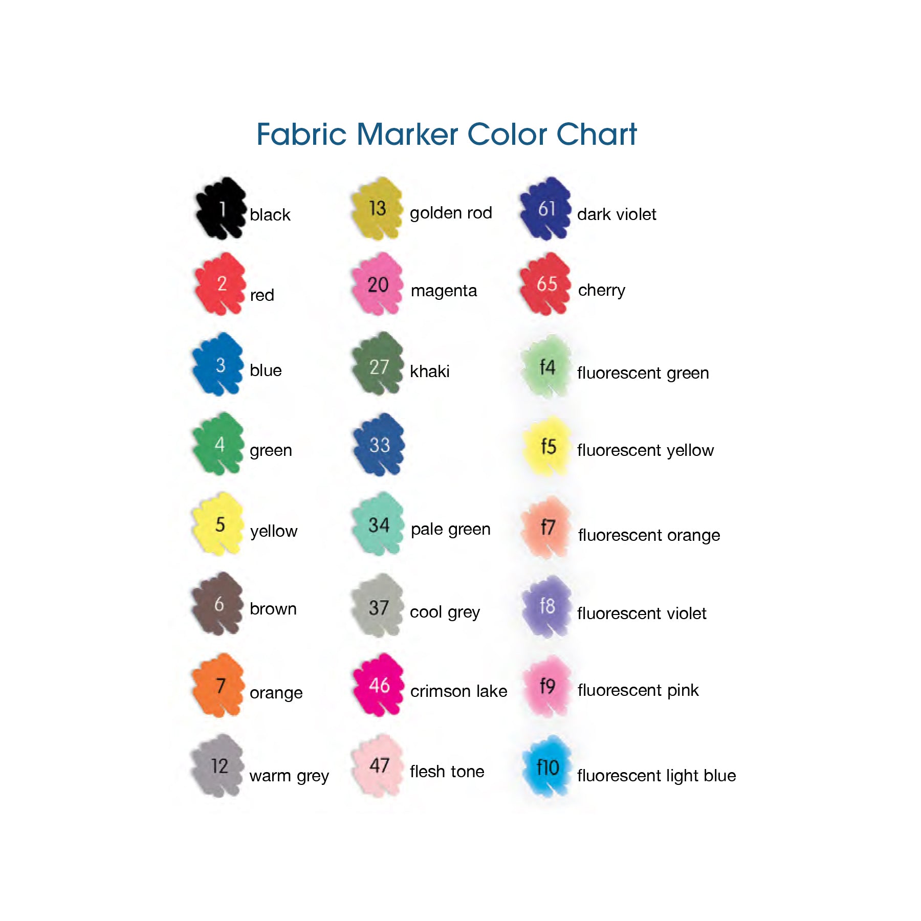 12/24 Colors Fabric paint T-Shirt Brush Marker Pigment Waterproof