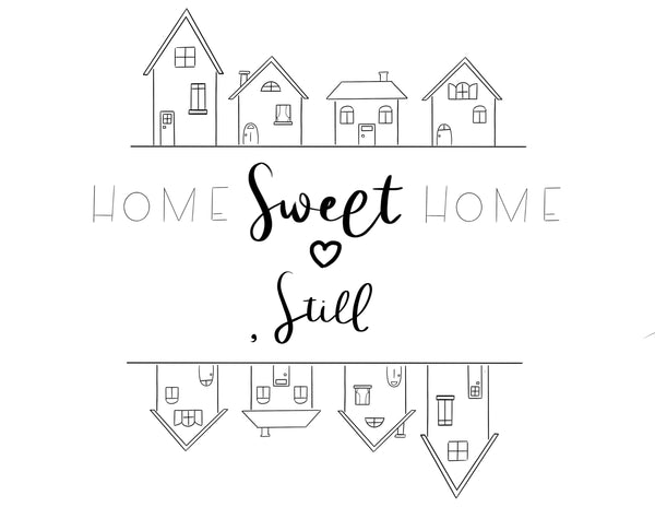 Home Sweet Home Free Coloring Page