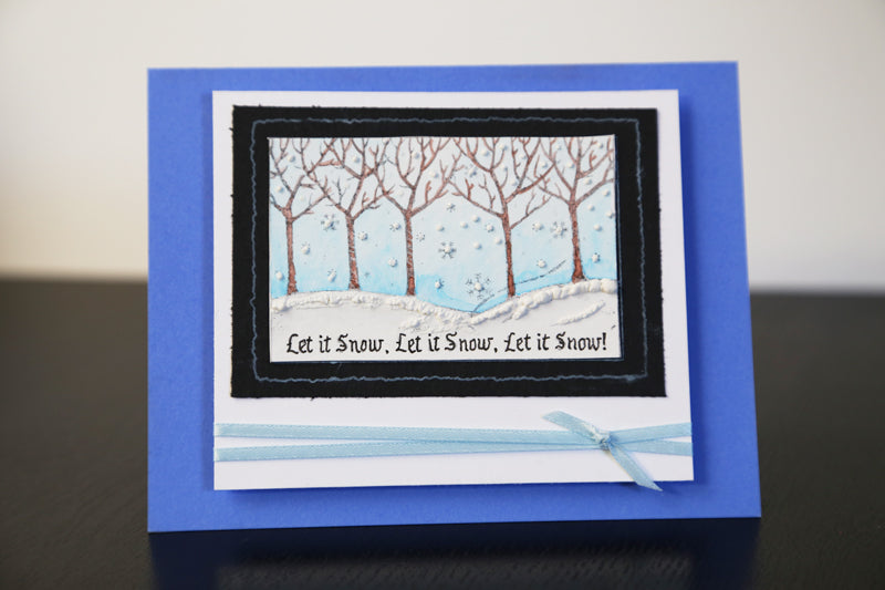 Let it Snow Handmade Card Tutorial