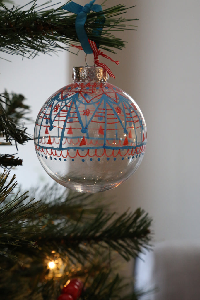 DIY Doodle Drawing Ornament