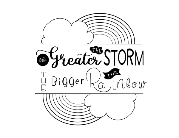 The Greater the storm - free coloring page