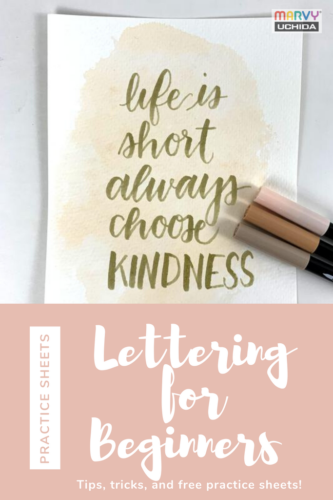 Beginner Brush Lettering - The Basic Tools and Techniques