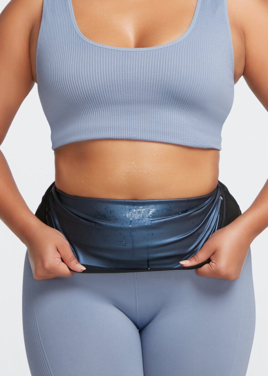 Waist Trainer Belt for Women & Man - Waist Trimmer Slimming Belly Band Body  Shaper Sports Girdles Workout Belt Blue price in Saudi Arabia,   Saudi Arabia