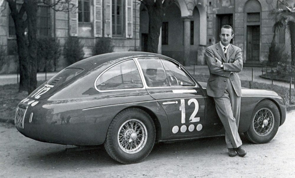 1948 Ferrari 166 MM Zagato Panoramica and Ugo Zagato