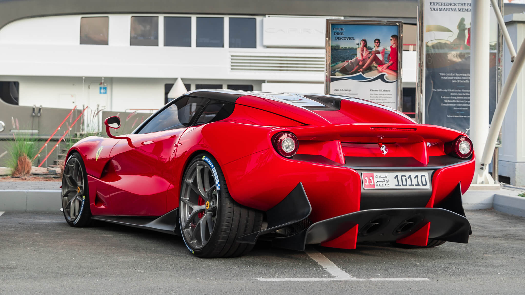 2014 Ferrari F12 TRS rear red