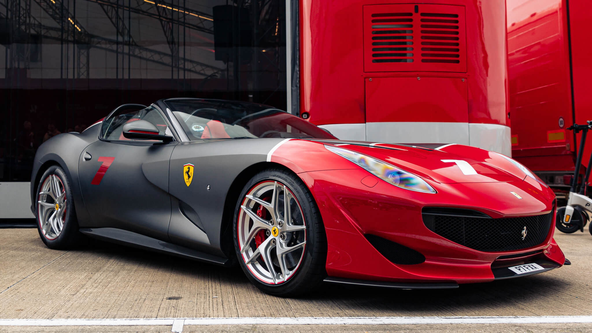 2018 Ferrari SP3JC black and red front