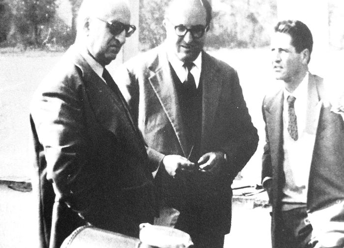 Enzo Ferrari, Carlo Chiti and Giotto Bizzarrini