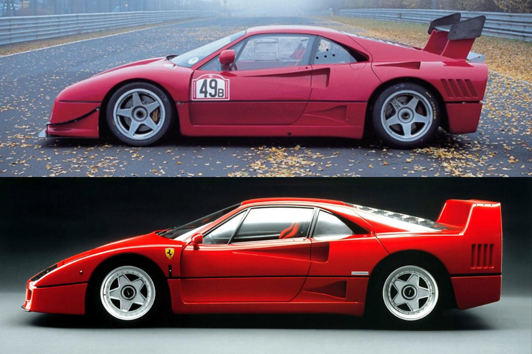 Ferrari 288 GTO Evoluzione and Ferrari F40