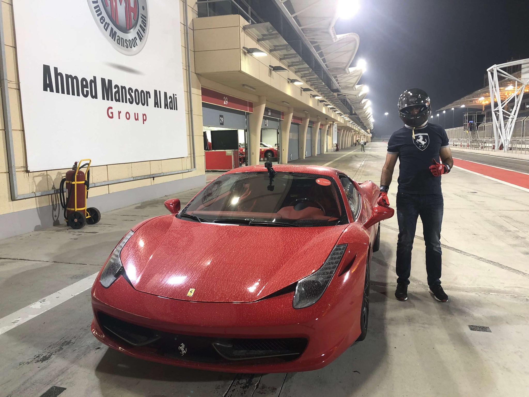 Ferrari 458 Italia at Sakhir Track