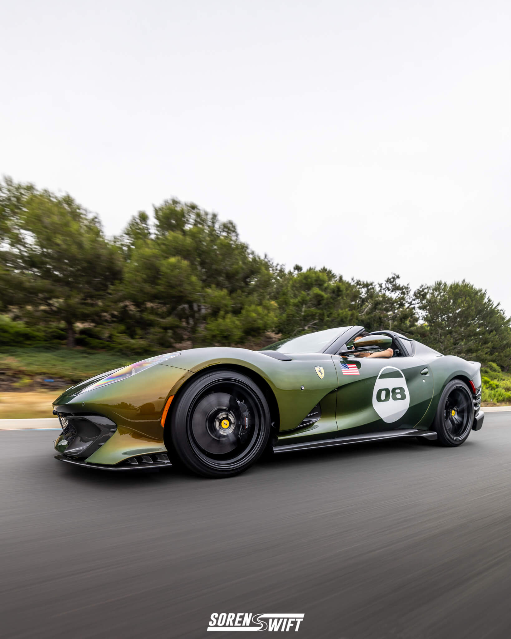 Ferrari 812 Competizione in Verde Volterra