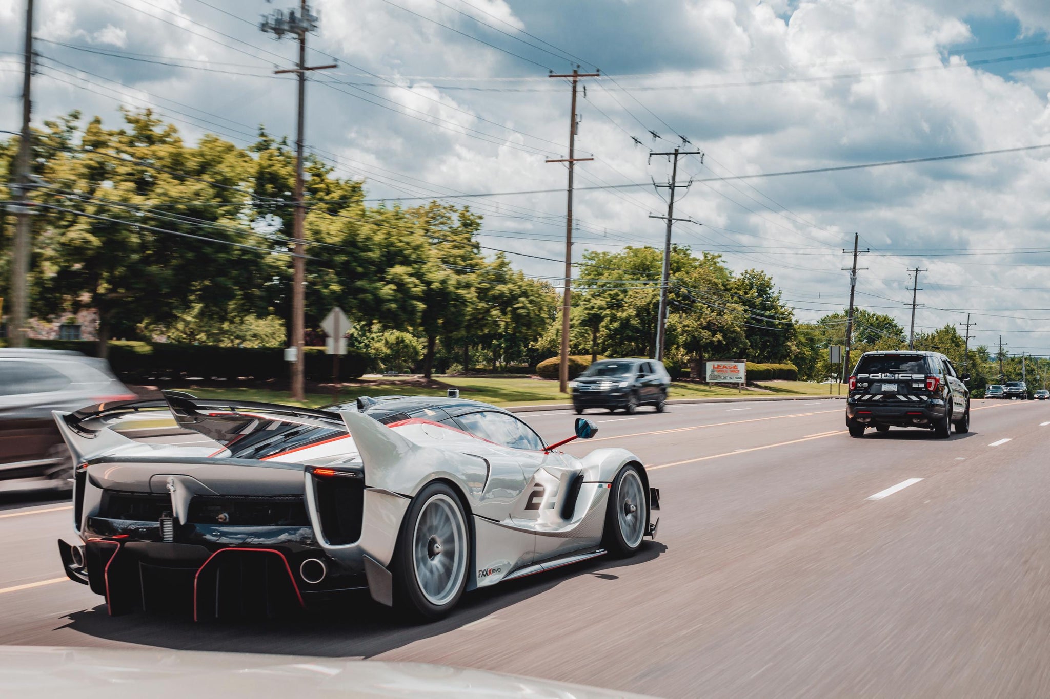 Ferrari FXX-K EVO on public roads