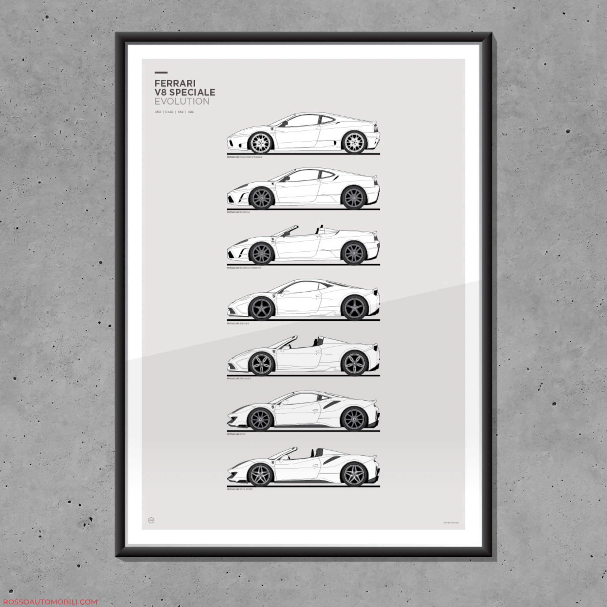 Ferrari V8 Sport Special Art Print